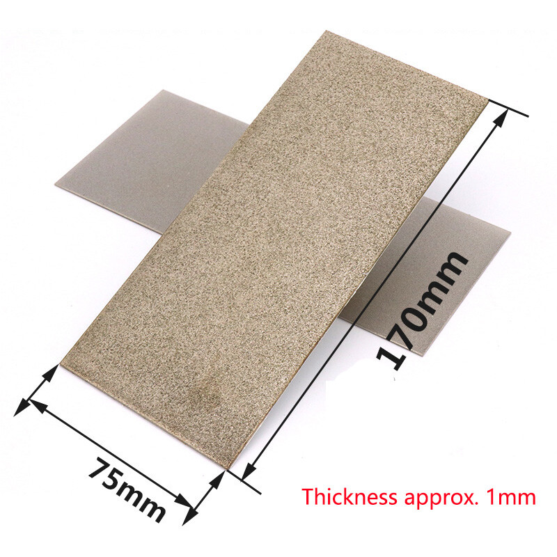 75x170mm Rectangular Diamond Coated Grinding Sanding Polishing Disc Sheet Grit gallery