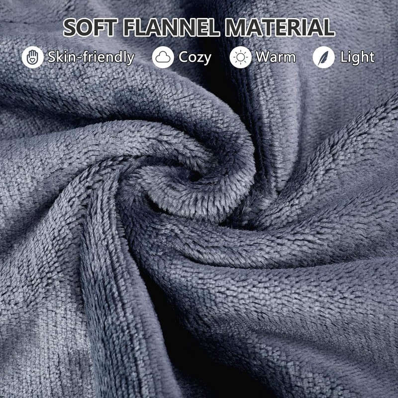 10 Level Heating Blanket Fast Electric Heated Throw Humanized Soft Flannel 50x60 gallery