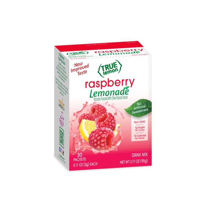 True Lemon Raspberry Lemonade Drink Mix 3.17 Ounce Pack Low Calorie Hydration gallery