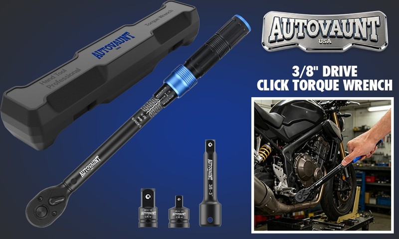3/8" Torque Wrench Snap Socket Professional Drive Click Ratcheting Father's Day gallery