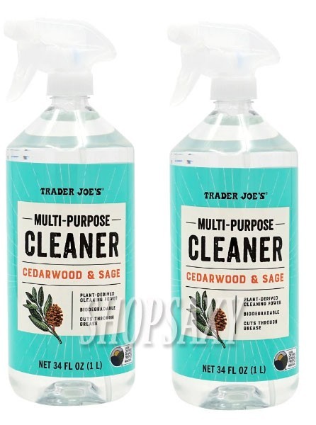 2 PACK Trader Joe's Multi-Purpose Cleaner Cedarwood & Sage 34fl oz 1L (2 Bottles gallery