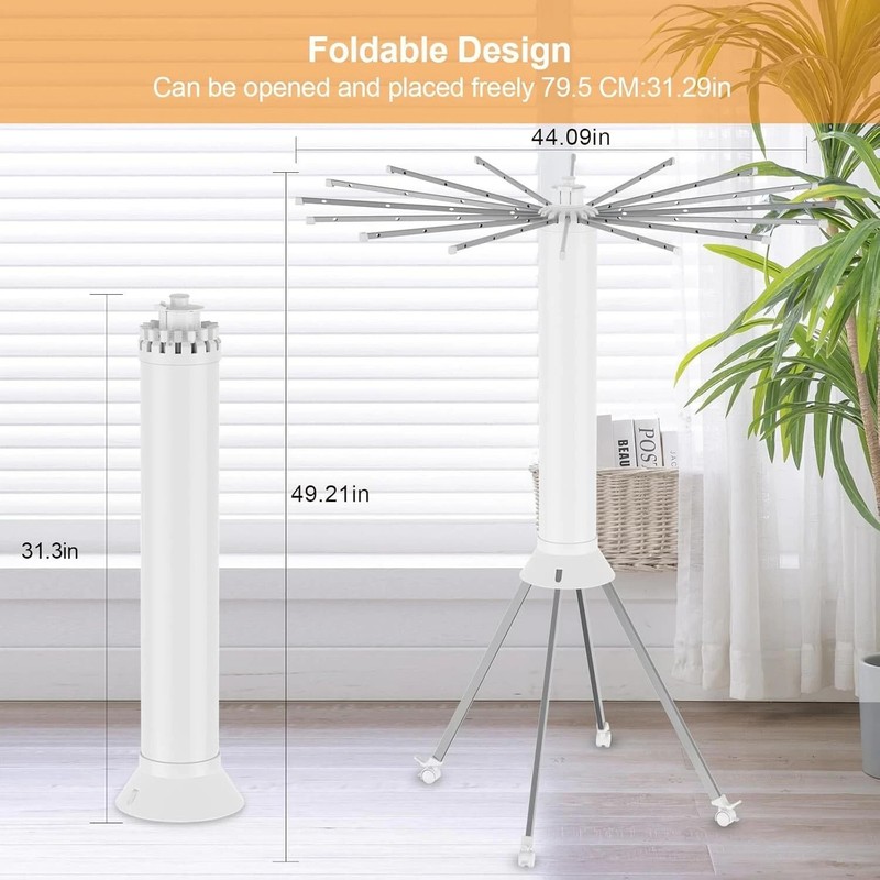 4-Legged Clothes Drying Rack Foldable, Portable Laundry Drying Rack gallery