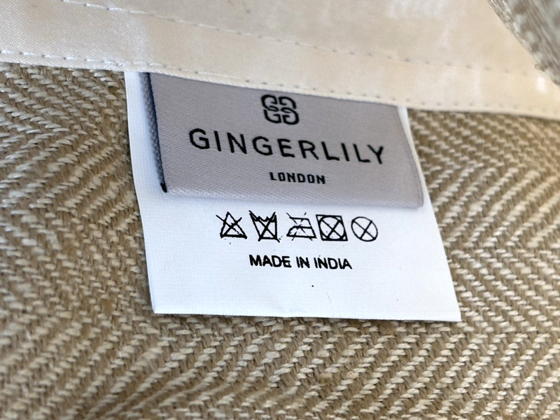 Gingerlily Silk Herringbone Throw Biscuit 100% Silk 125x175cm Luxury Blanket NWD gallery
