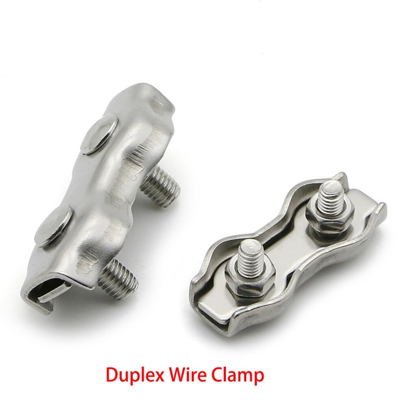 Wire Rope Clamp Thimble Simplex Duplex M2 M3 M4 M5 M6-M10 304 Stainless Steel gallery