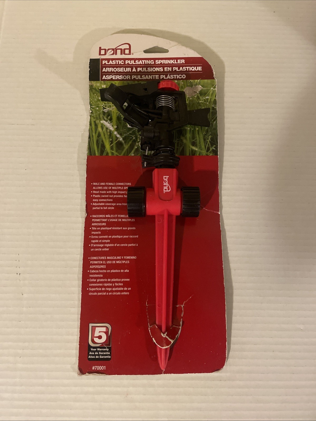 Bond Plastic Pulsating Sprinkler Color Red And Black gallery