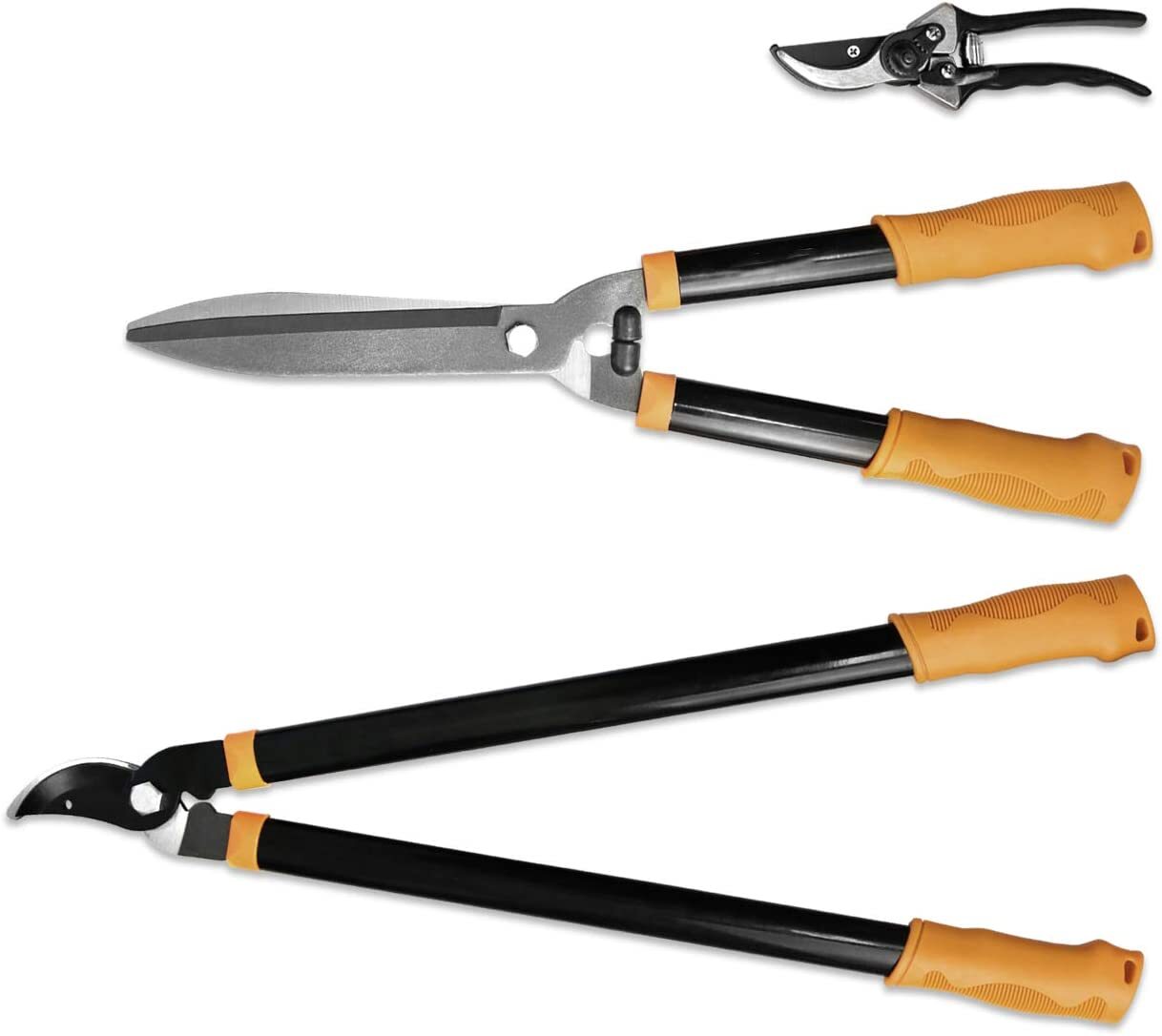 3 Piece Combo Garden Tool Set with Lopper Hedge Shears Pruner Shears Garden Kit gallery