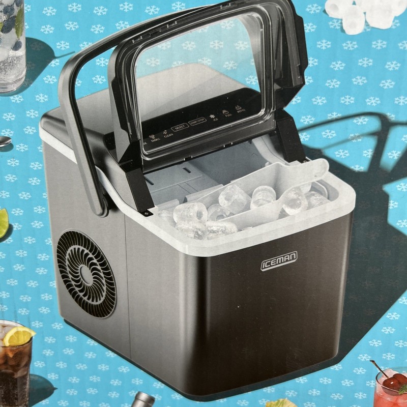 ICEMAN Dual-Size Ice Maker Countertop - 9 Cubes in 7 Mins, 22lbs/24hrs, gallery