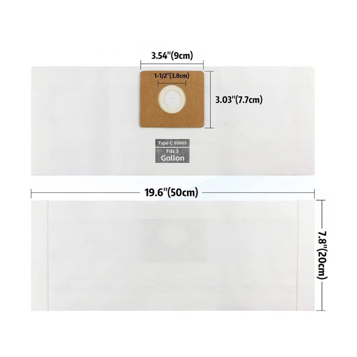 12 Pcs 90669 All around Collection Type C Vacuum Bags For Shop Vac 3 Gallon Bags gallery