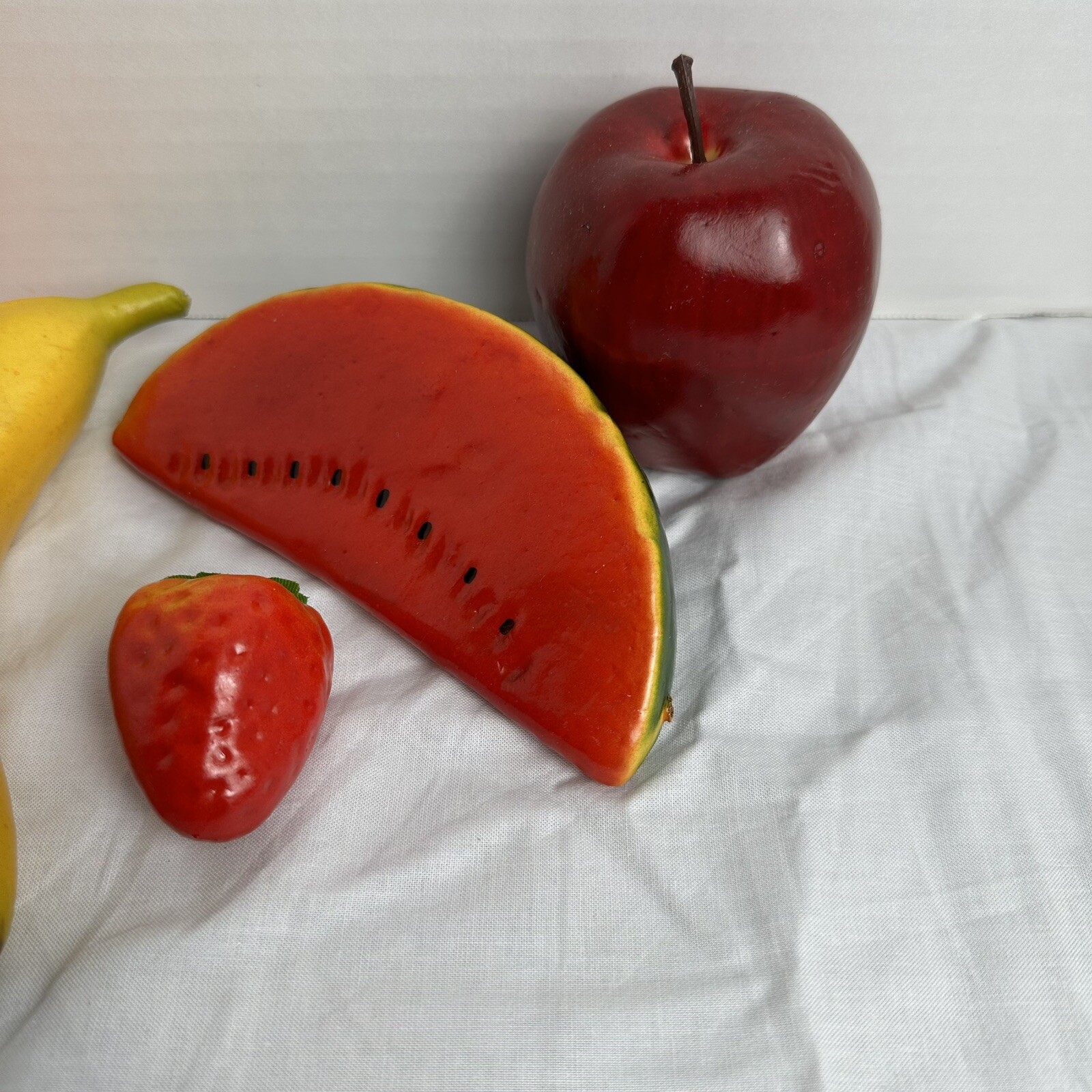 Lot 7 Styrofoam Mixed Fruit Watermelon Apple Pear Banana Strawberry Kiwi Orange gallery