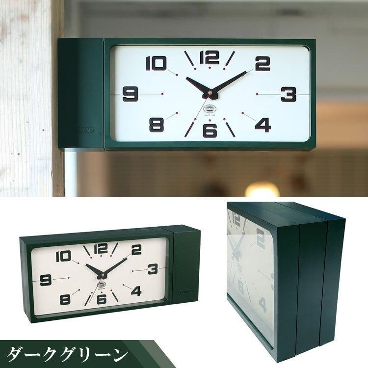 -PSL- DULTON Double Face Wall Clock Rectangle 3 Colors / H21-0362 / NEW JAPAN gallery
