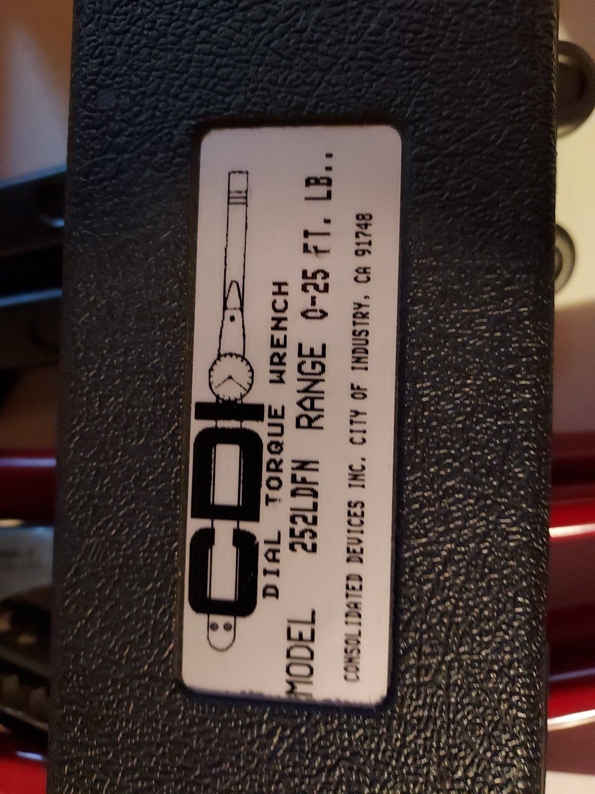 CDI Dial Torque Wrench , Model 252LDFN, Range 0-25 Ft.lb gallery