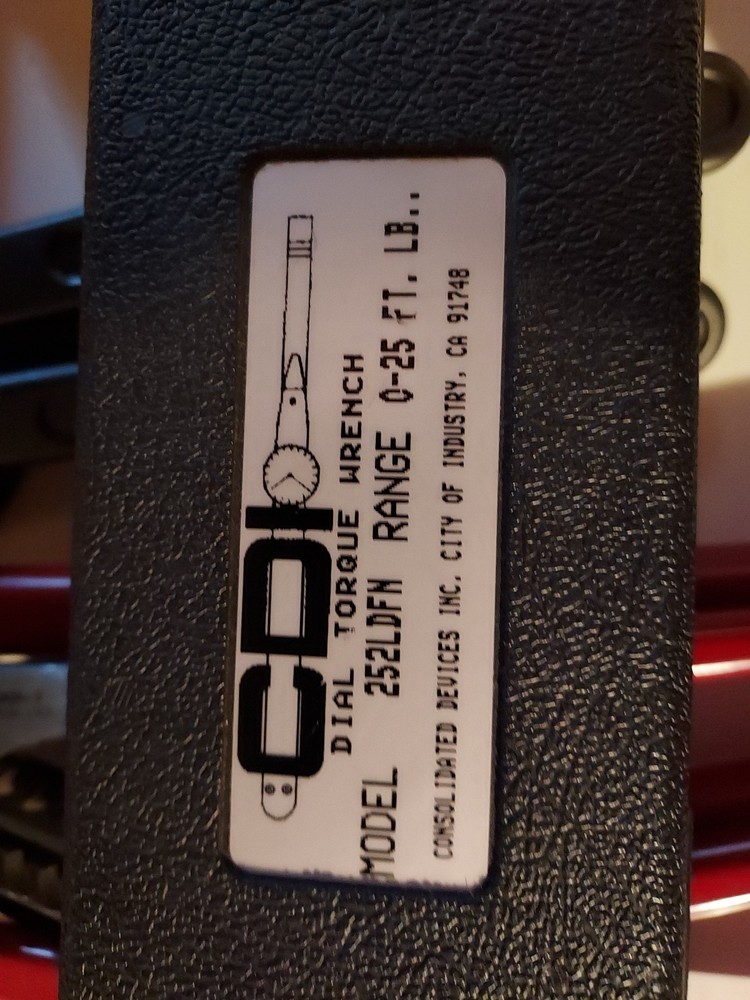 CDI Dial Torque Wrench , Model 252LDFN, Range 0-25 Ft.lb