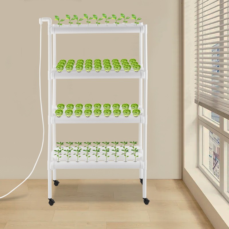 4-Tiers Growing Baskets Sets Hydroponic Grow Kit Hydroponic Planting Equipment gallery