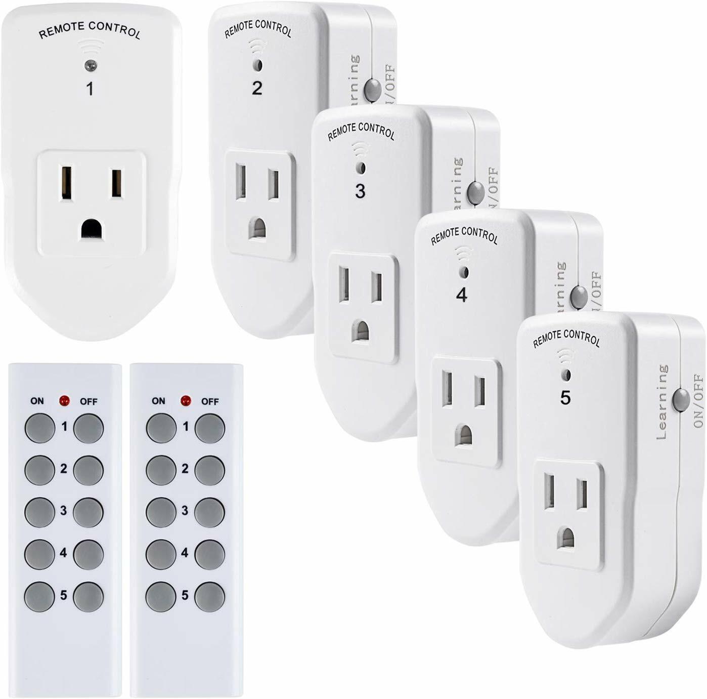 BN-LINK Wireless Remote Control Outlet Switch Power Plug In for lights LED bulbs gallery
