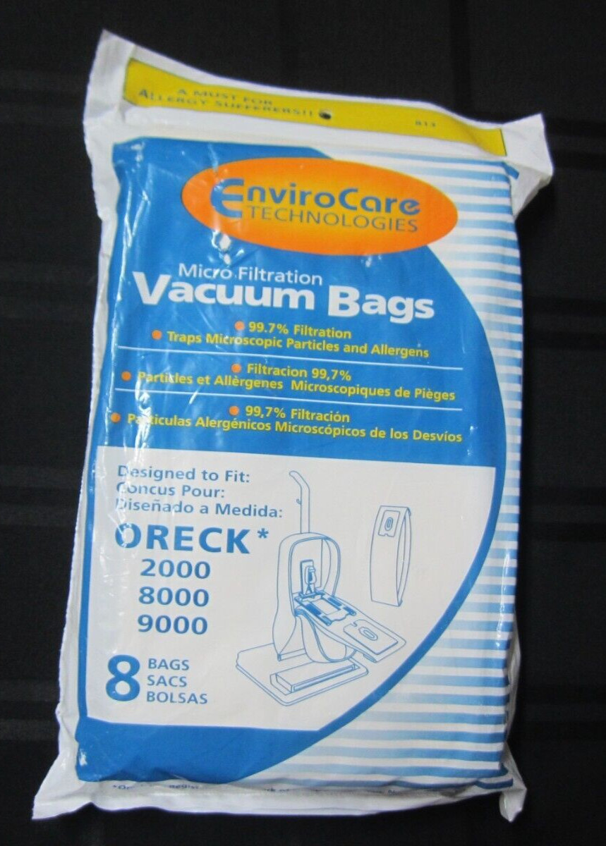 Enviro Care Allergy Micro Filtration Vacuum Bags for Oreck 8 Bags 813 gallery