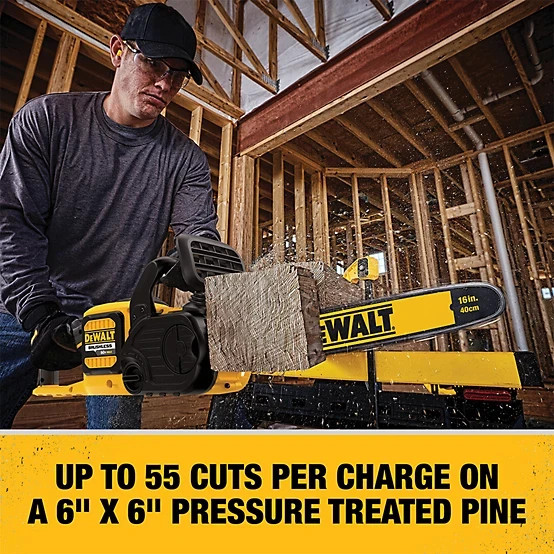 DEWALT 60V FLEXVOLT 16" Brushless Chainsaw Kit w/6Ah Battery/Charger DCCS670T1 gallery