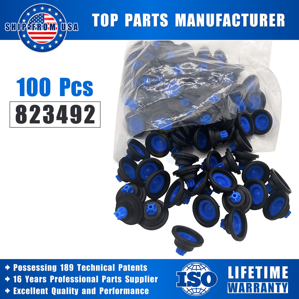 100Pcs Blue Tip Diaphragm for Wascoma Huebsch, Speed Queen, Unimac Washer 823492