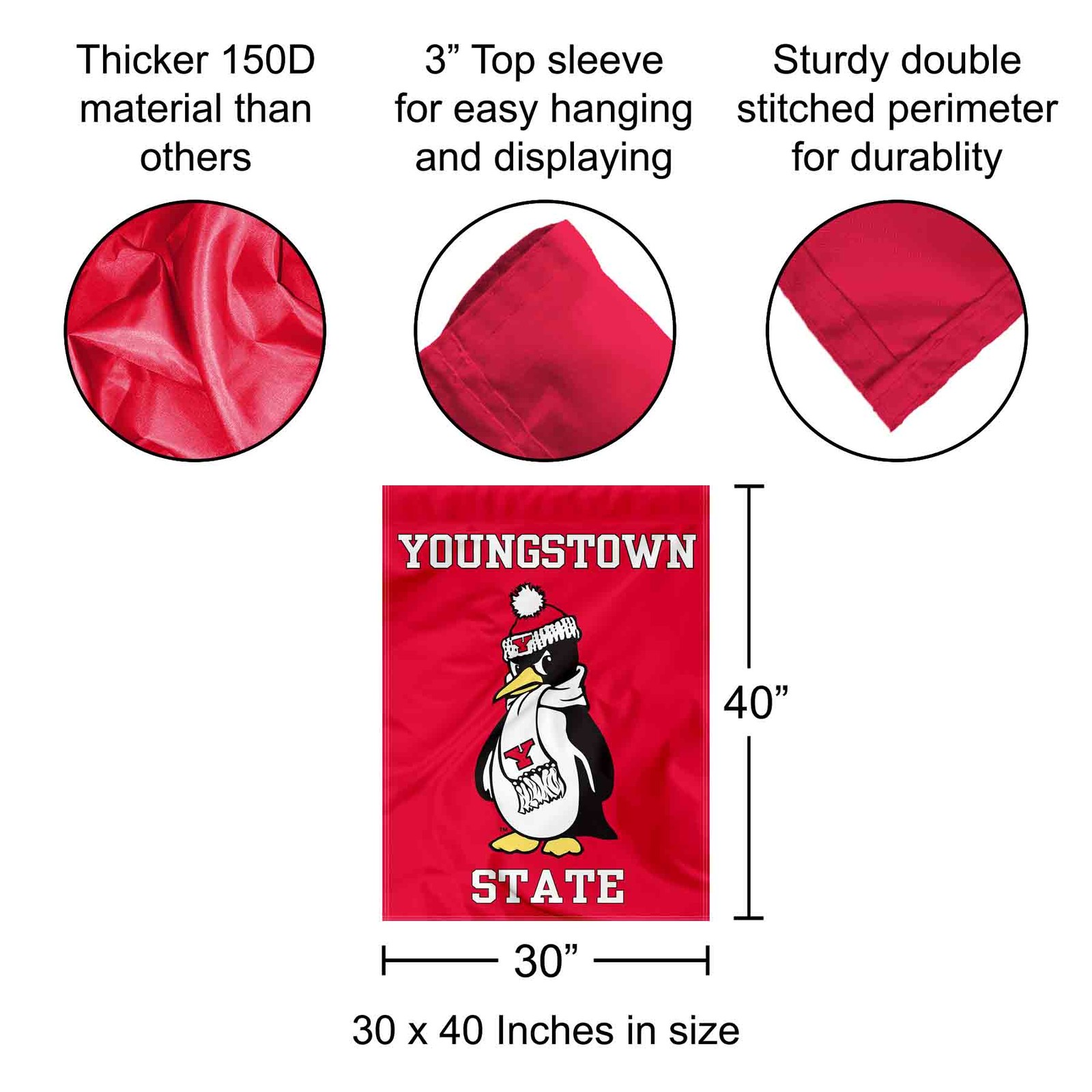Youngstown State Banner Flag gallery