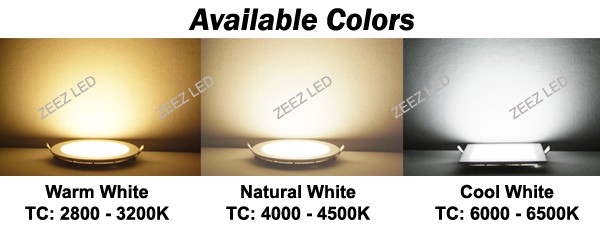 Natural White 12W 6" Round LED Dimmable Recessed Ceiling Panel Lights Fixture gallery