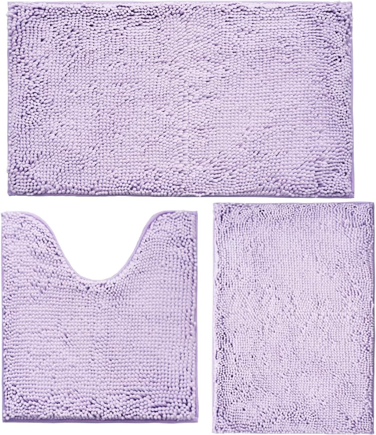 Bathroom Rugs Sets 3 Piece Non Slip,Bath Rugs with PVC Backing Bath Carpet,Bathr gallery