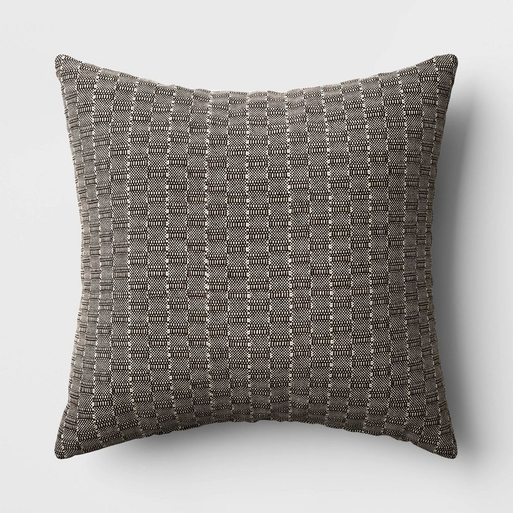 Oversized Textural Woven Square Throw Pillow - Threshold gallery