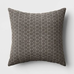 Oversized Textural Woven Square Throw Pillow – Threshold