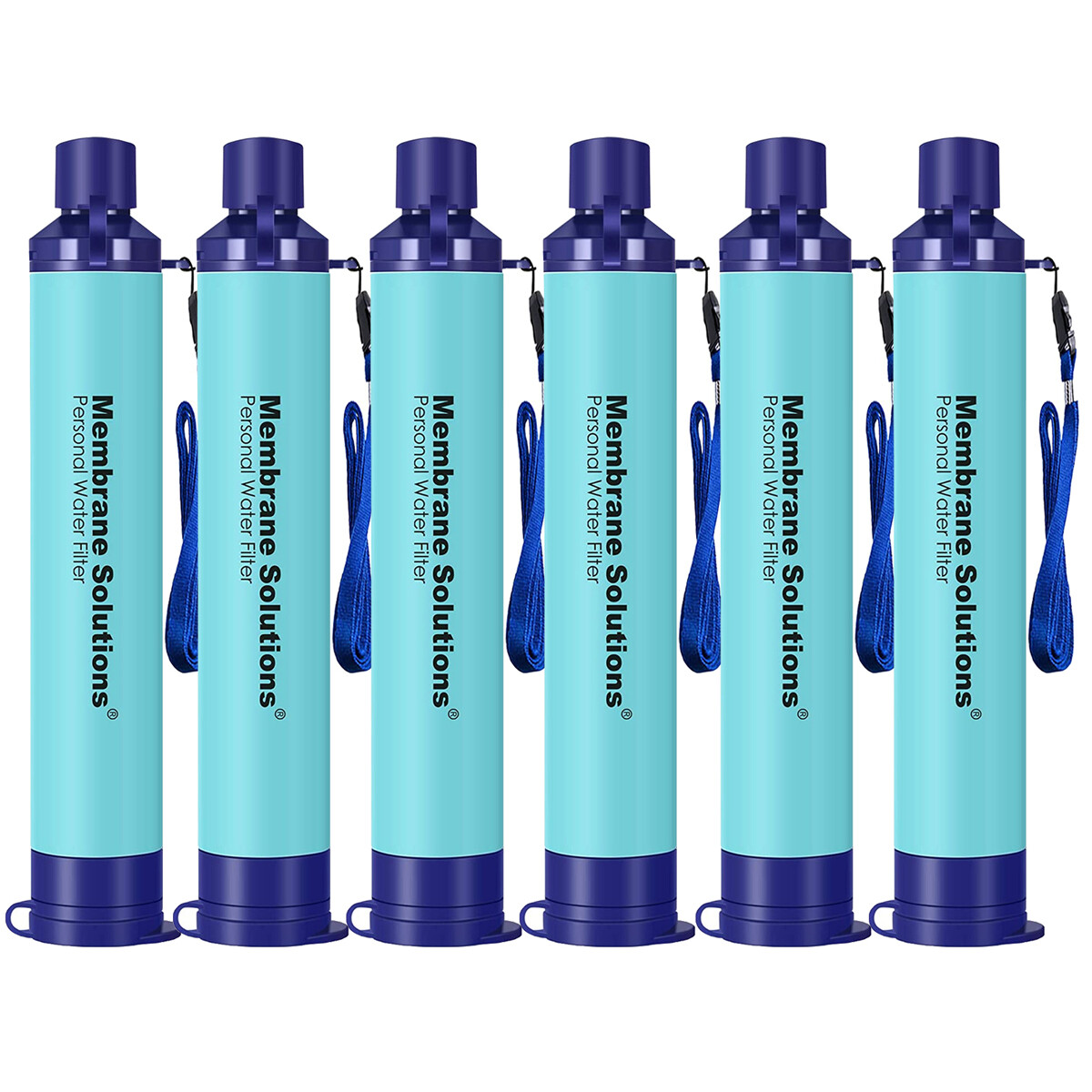 Personal Water Filter Straw for Hiking Camping Travel and Emergency 6 PACK gallery