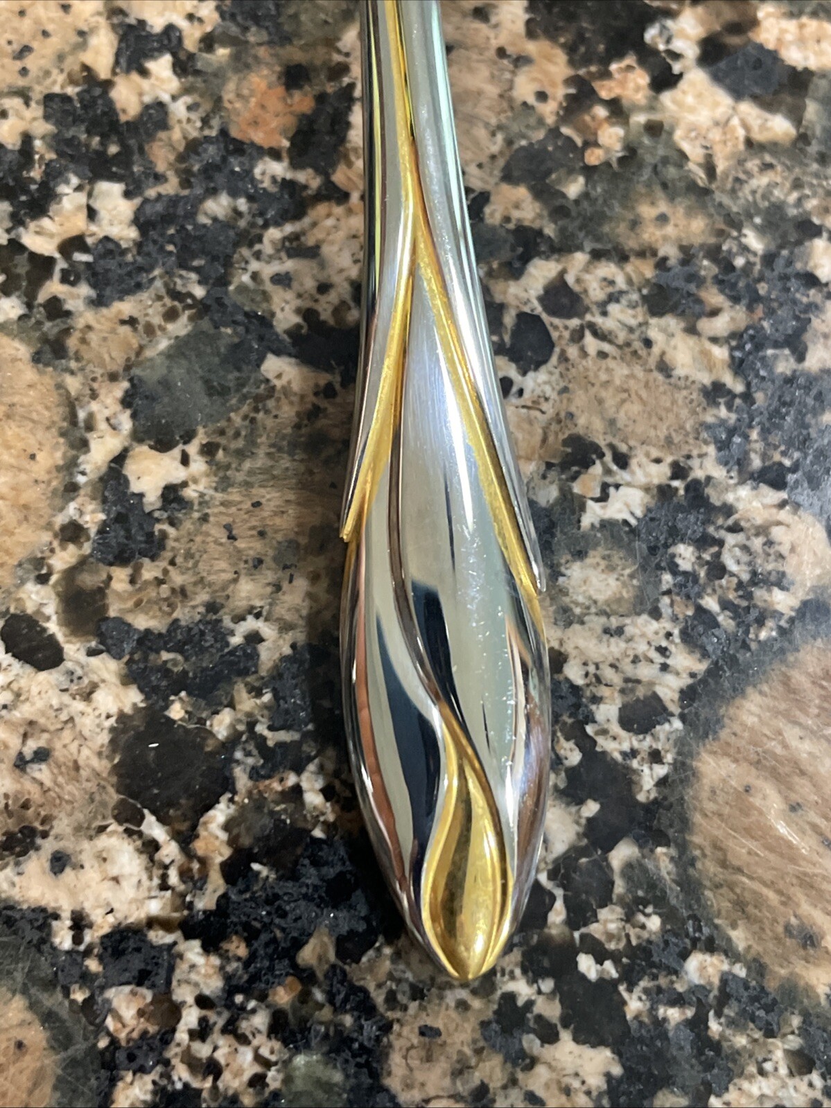 Yamazaki IRIS Stainless Gold Accent Glossy Silverware CHOICE Flatware gallery