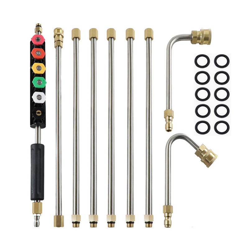 4000PSI Pressure Washer Extension Wand Power Lance Spray Gun Nozzle 1/4" Connect gallery