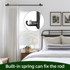No Drill Curtain Rods Adjustable 48-84/90 Inches, 5/8 Inch Black Tension Rod gallery