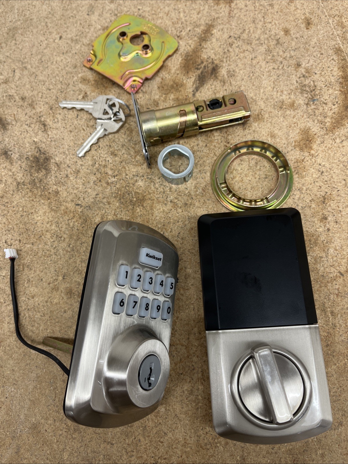 Kwikset Powerbolt 250 Keypad Electronic Deadbolt Satin Nickel for PARTS #99d gallery