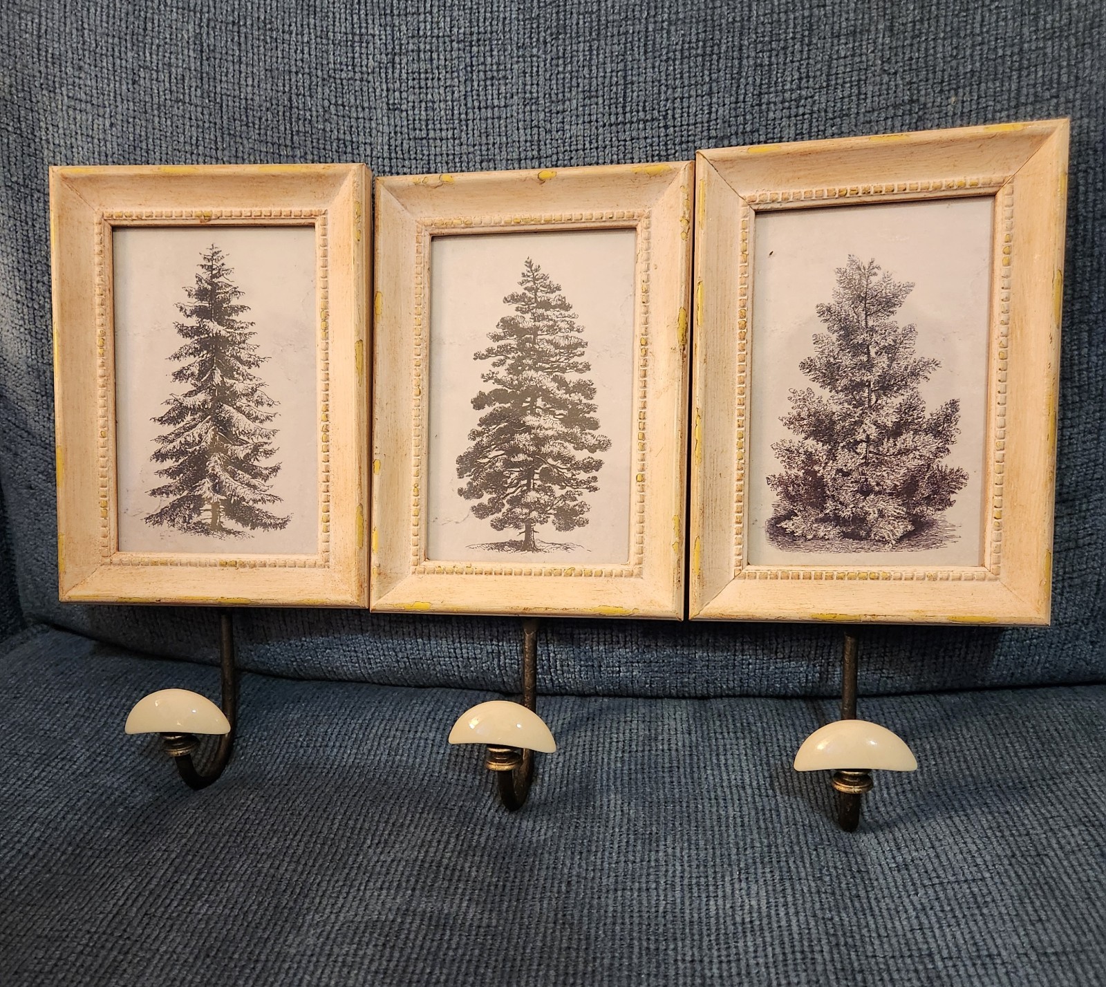 Unique Black And White One tree Prints Photo Frames With Coat Hangers Set 3 gallery