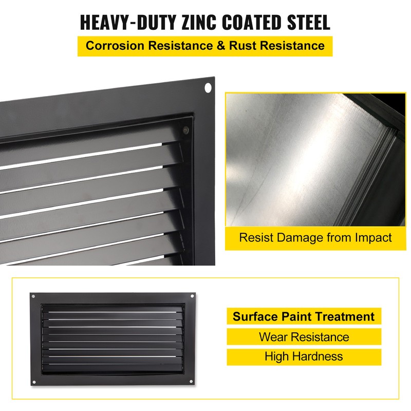 Crawl Space Flood Vent Foundation Flood Vent 8"Height x 16"Width Wall Vent gallery