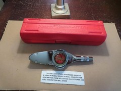 SNAP ON TOOLS 1/4″ TORQOMETER DIAL TORQUE WRENCH TE1A 0-15 IN POUNDS MINT