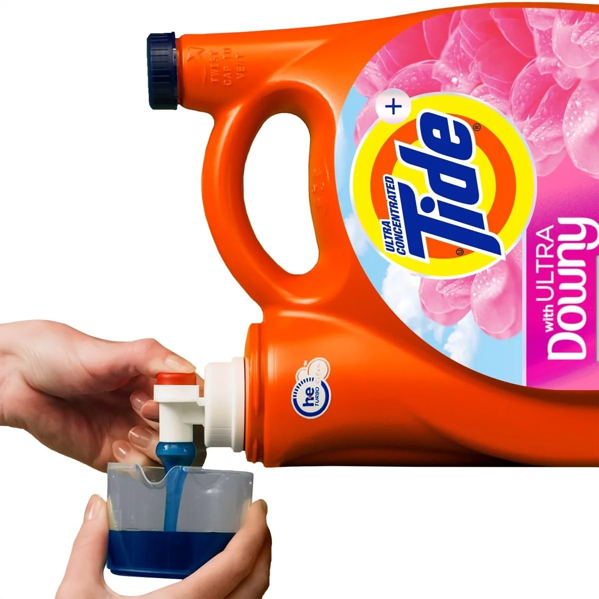 Tide Plus with Ultra Downy Laundry Detergent, April Fresh, 100 Loads, 128 Fl Oz gallery