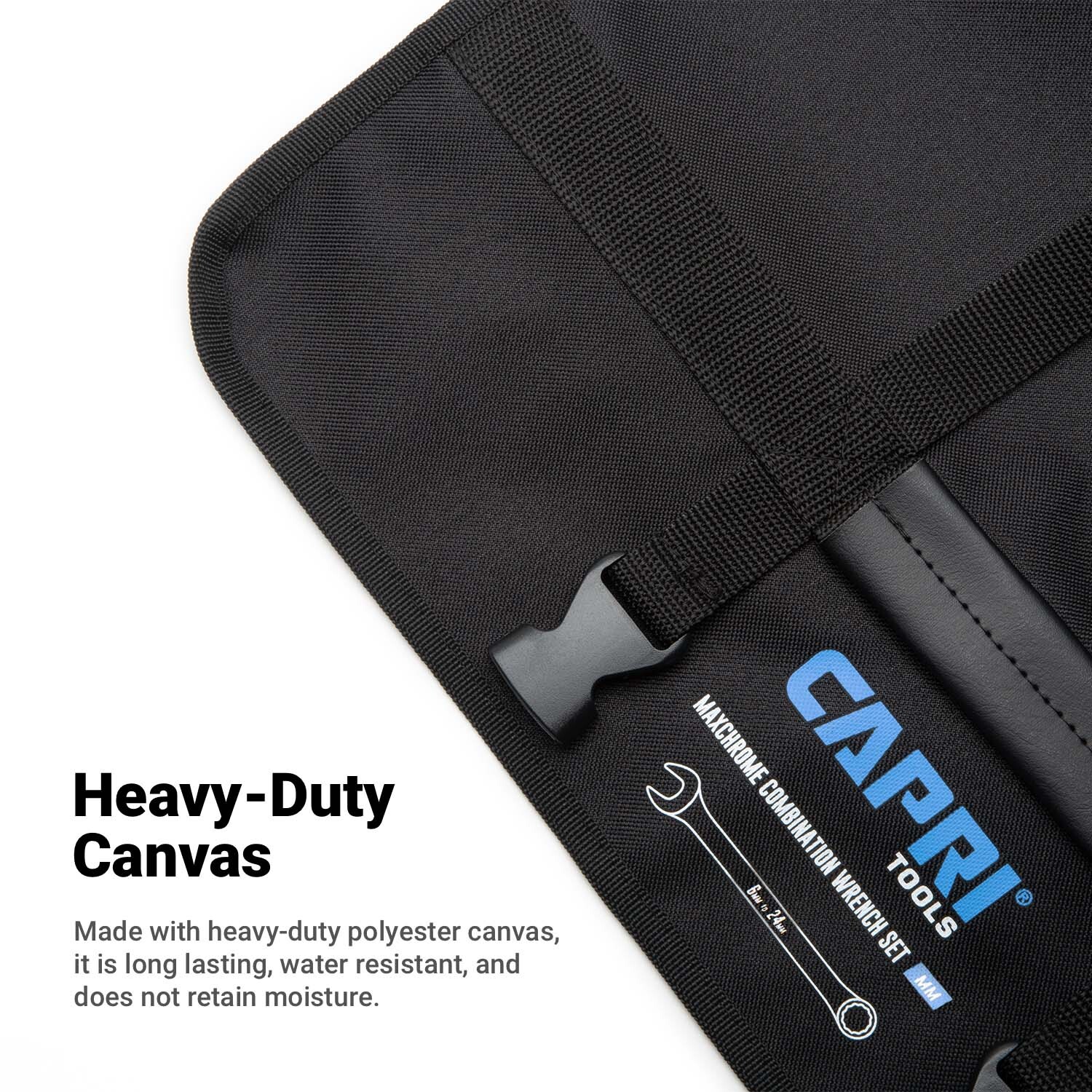 Capri Tools Wrench Roll Up Pouch, Metric, 19 Pockets gallery