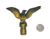GOLD COLORED PLASTIC EAGLE FINIAL FOR 3/4" METAL FLAG POLE TOPPER gallery