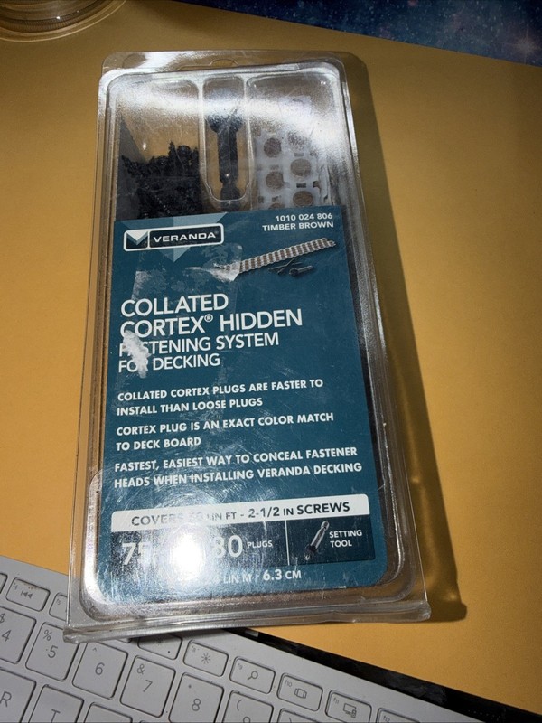 Veranda Collated Cortex Hidden Fastening Deck Screws Steel 2-1/2 in 75 (1 Pack) gallery