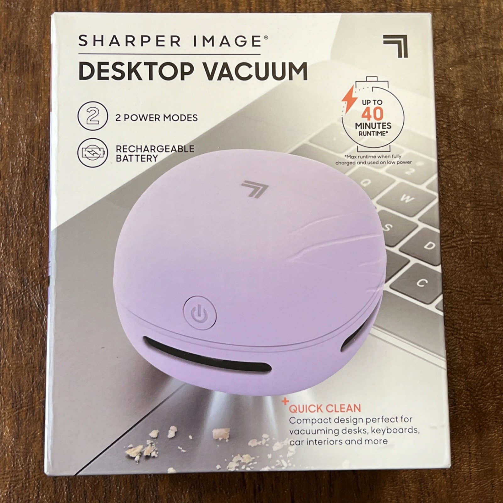 Sharper Image Desktop Cordless Handheld Vacuum Purple Brand new T3 gallery