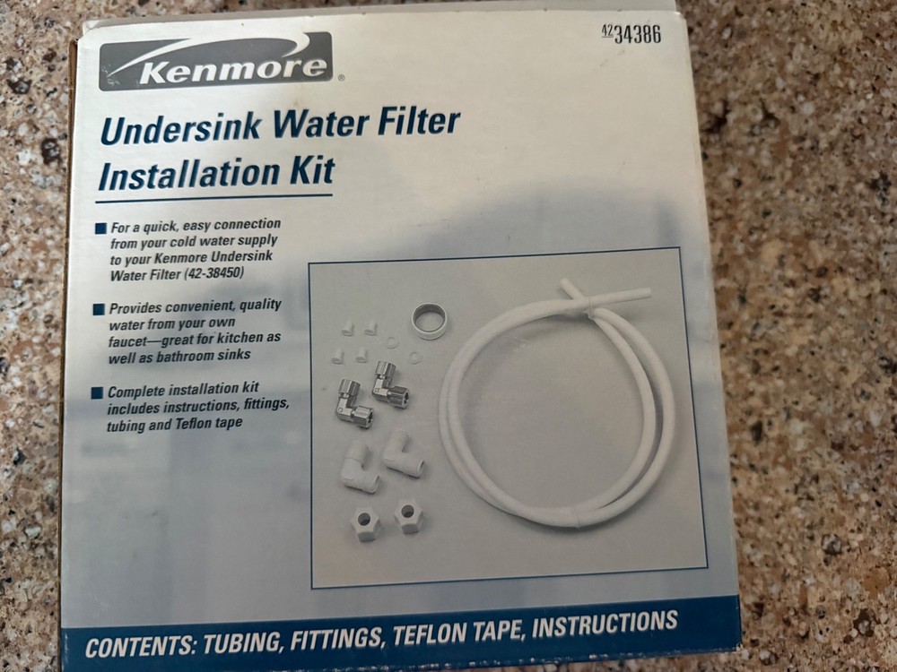 Kenmore Undersink Cold Waterline Installation Kit 34386 Brand New in Box