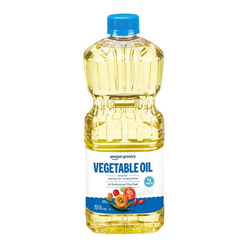 Amazon Grocery, Vegetable Oil, Kosher & Cholesterol Free, 48 Fl Oz gallery