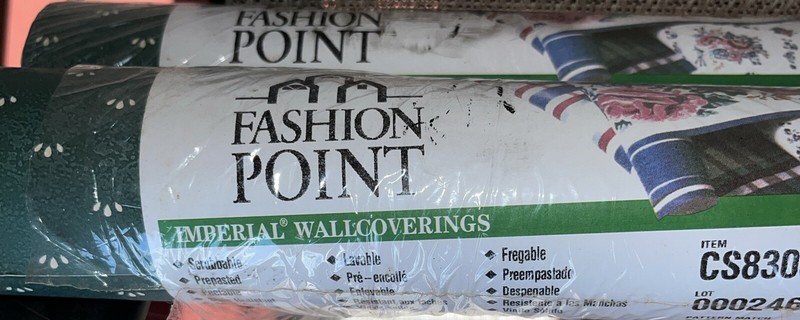Imperial Wallpaper Green Diamond Pattern 56.37 Sq Ft (11 yd X 20.5 In) 2 Rolls gallery