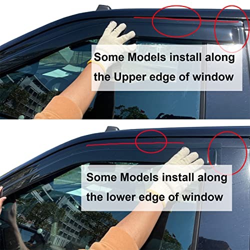 4pc Sun Rain Guards Window Visor Wind Deflector Compatible For Malibu 2013-2015 gallery