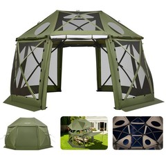 VEVOR 13-Sided Spherical Pop up Gazebo Screen Tent 13 x 13 ft for 10-12 Persons