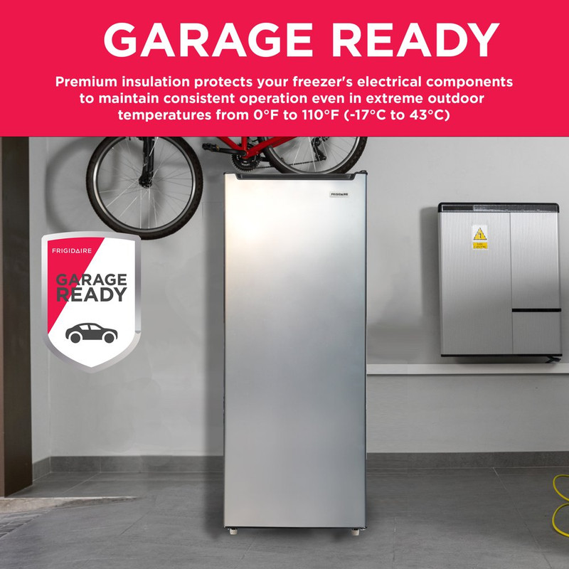 Large Capacity Freezer Upright Standing Food Storage Garage Platinum 6.5 Cu Ft gallery
