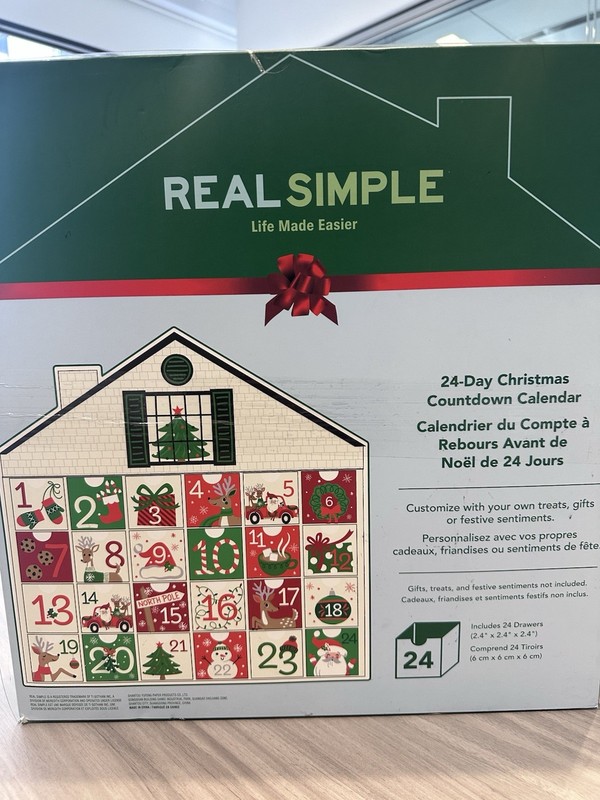 Real Simple 24-Day Customizable DIY Christmas Countdown Advent Calendar House gallery