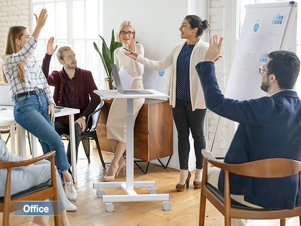 Standing Desk Adjustable Height, Rolling Desk, Small Study Desk, Mobile Table gallery