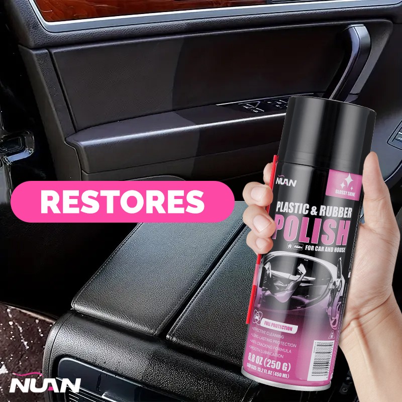 Car Interior Polish Cleaner - 3Pack 450ml & Cleaner Spray, Quick Shine Safe US gallery