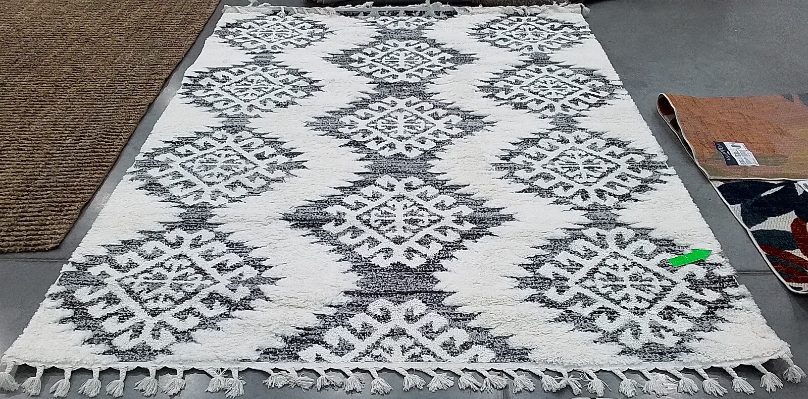 IVORY / GREY 8'-0" x 10'-0" Stained Rug, Reduced Price 1172772289 MTS652F-8 gallery