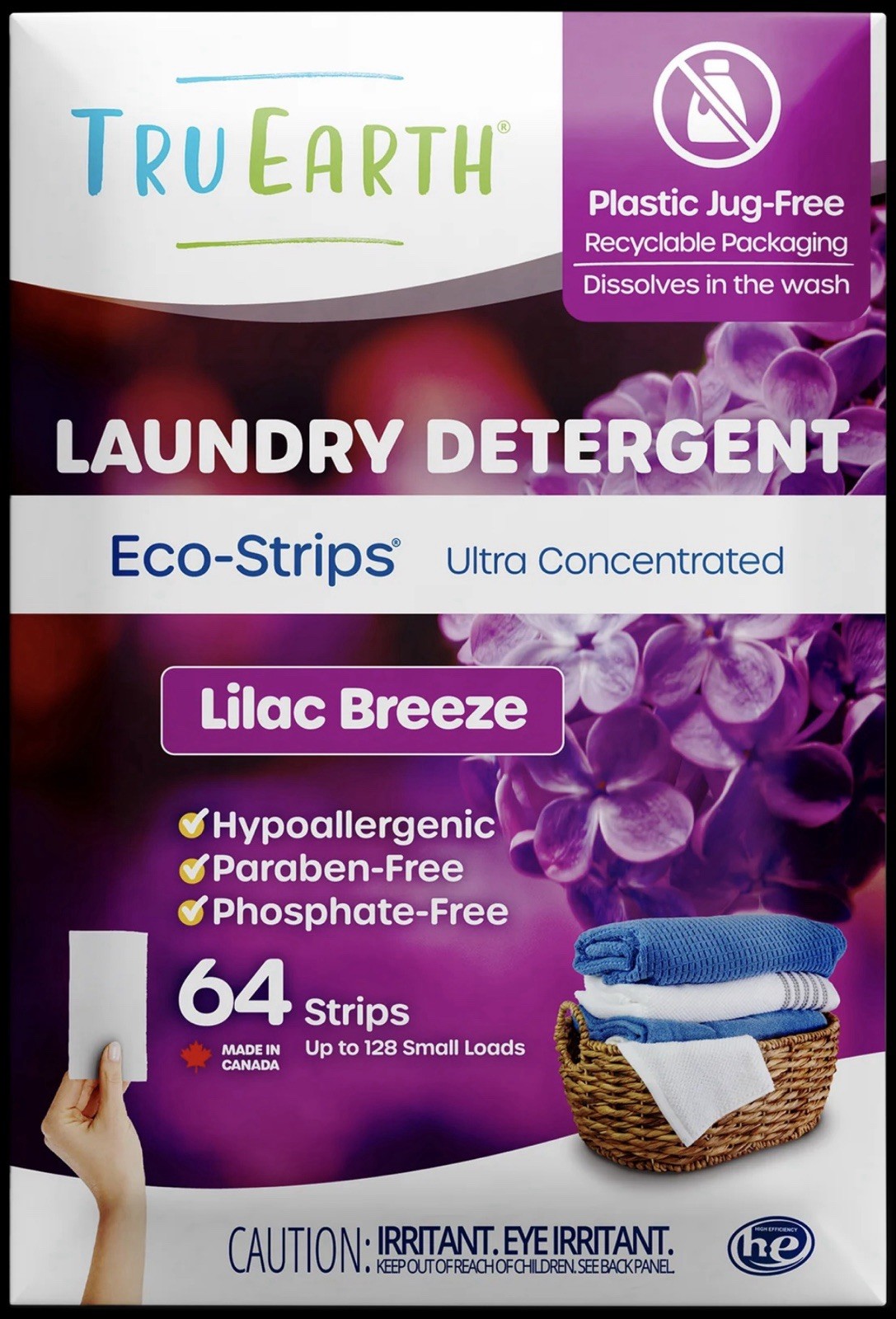 Tru Earth Compact Dry Laundry Detergent Sheets Up To 64 Loads Lilac Breeze gallery
